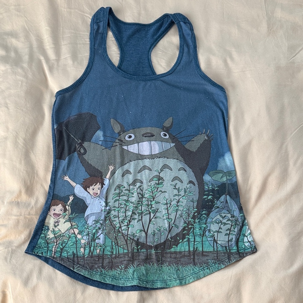 Her Universe Navy Totoro Graphic Racerback Tank
